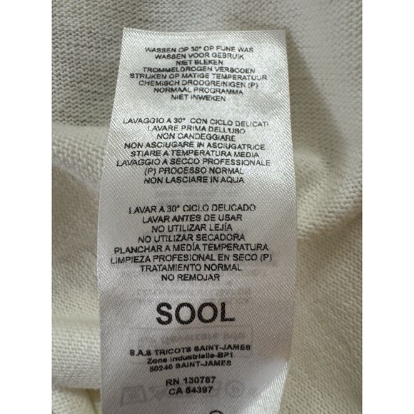 SAINT JAMES ATELIER Men’s  Breton Style Knit Colorblock short-sleeve tee Size 34 - Picture 8 of 9